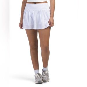 Gottex Accordion White Tennis Skort Size Large NWT | Exercise | Gym | Fitness